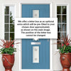 Country Style Debonaire 2 Composite Front Door Set with Central Sandblast Ellie Glass - Shown in Pastel Blue