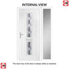 Country Style Debonaire 2 Composite Front Door Set with Single Side Screen - Central Jet Glass - Shown in White