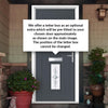 Country Style Seville 2 Composite Front Door Set with Pusan Glass - Shown in Slate Grey