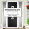 Country Style Tortola 1 Composite Front Door Set with Double Side Screen - Palopo Black Glass - Shown in Black