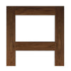 Coventry Walnut Shaker Style Double Evokit Pocket Door Detail - Clear Glass - Prefinished