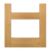 Coventry shaker style oak 4 glass interior door 