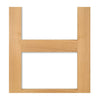 Coventry shaker style oak 4 glass interior door 