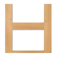 Coventry shaker style oak 4 glass interior door 
