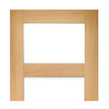 Coventry shaker style oak 4 glass interior door 