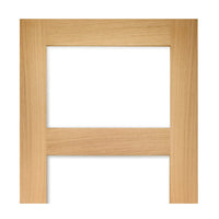 Coventry shaker style oak 4 glass interior door 