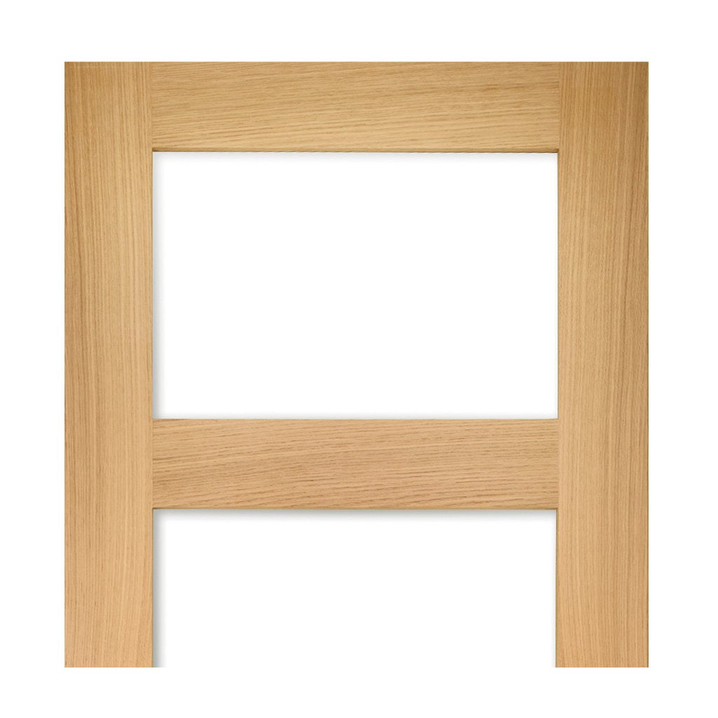 Coventry shaker style oak 4 glass interior door 
