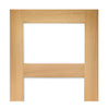 Coventry Shaker Style Oak Unico Evo Pocket Door Detail - Clear Glass - Unfinished