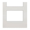 Two Folding Doors & Frame Kit - Coventry Shaker 2+0 - Clear Glass - White Primed