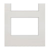 Two Folding Doors & Frame Kit - Coventry Shaker 2+0 - Clear Glass - White Primed