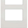 Three Folding Doors & Frame Kit - Coventry Shaker 2+1 - Clear Glass - White Primed