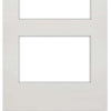 Three Folding Doors & Frame Kit - Coventry Shaker 3+0 - Clear Glass - White Primed