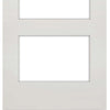 Six Folding Doors & Frame Kit - Coventry Shaker 3+3 - Clear Glass - White Primed