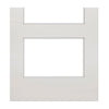 Coventry Shaker Double Evokit Pocket Door Detail - Clear Glass - White Primed