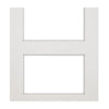 Coventry White Primed Shaker Door Pair - Clear Glass