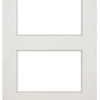Four Folding Doors & Frame Kit - Coventry Shaker 2+2 - Clear Glass - White Primed