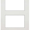 Four Folding Doors & Frame Kit - Coventry Shaker 2+2 - Clear Glass - White Primed