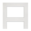 Two Folding Doors & Frame Kit - Coventry Shaker 2+0 - Clear Glass - White Primed