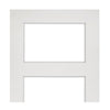 Coventry Shaker Single Evokit Pocket Door Detail - Clear Glass - White Primed