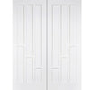 Coventry Panel Door Pair - White Primed