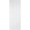 Two Sliding Wardrobe Doors & Frame Kit - Coventry Panel Door - White Primed