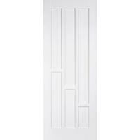 Two Sliding Wardrobe Doors & Frame Kit - Coventry Panel Door - White Primed