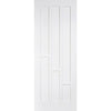 Coventry Style White Primed Panel Absolute Evokit Double Pocket Door Detail - White Primed