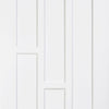 Two Sliding Wardrobe Doors & Frame Kit - Coventry Panel Door - White Primed