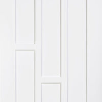 Two Sliding Wardrobe Doors & Frame Kit - Coventry Panel Door - White Primed