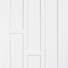 Coventry Style White Primed Panel Absolute Evokit Double Pocket Door Detail - White Primed