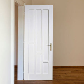 Image: White Fire Door, Coventry Panel Door - 30 Minute Rated - White Primed