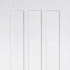 Two Sliding Wardrobe Doors & Frame Kit - Coventry Panel Door - White Primed