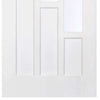 Four Sliding Wardrobe Doors & Frame Kit - Coventry Panel Door - White Primed