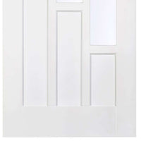 Four Sliding Wardrobe Doors & Frame Kit - Coventry Panel Door - White Primed