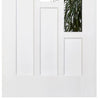 Four Folding Doors & Frame Kit - Coventry 2+2 - Clear Glass - White Primed