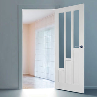 Image: Coventry Door - Clear Glass - White Primed