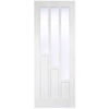 Coventry Door Pair - Clear Glass - White Primed