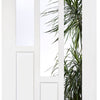 Four Folding Doors & Frame Kit - Coventry 2+2 - Clear Glass - White Primed