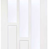 Coventry Door Pair - Clear Glass - White Primed