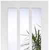Three Sliding Doors and Frame Kit - Coventry Door - Clear Glass - White Primed