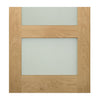 Coventry shaker style oak 4 glass interior door 