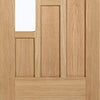 coventry contemporary oak door clear safety glass 1