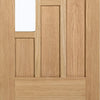 coventry contemporary oak door clear safety glass