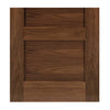 Two Folding Doors & Frame Kit - Coventry Walnut Shaker 2+0 - Prefinished
