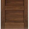 Three Folding Doors & Frame Kit - Coventry Walnut Shaker 2+1 - Prefinished