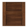 Coventry Walnut Veneer Shaker Style Staffetta Twin Telescopic Pocket Doors - Prefinished