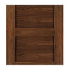 Two Folding Doors & Frame Kit - Coventry Walnut Shaker 2+0 - Prefinished