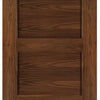 Three Folding Doors & Frame Kit - Coventry Walnut Shaker 2+1 - Prefinished