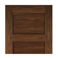 Coventry Walnut Shaker Style Absolute Evokit Double Pocket Door Detail - Prefinished