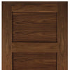 Three Folding Doors & Frame Kit - Coventry Walnut Shaker 2+1 - Prefinished